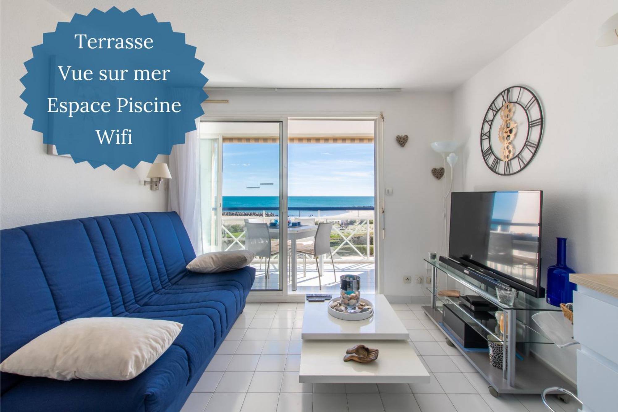 L'Evasion Bleue * Wifi * Bord De Mer * Piscine * Агде Екстериор снимка